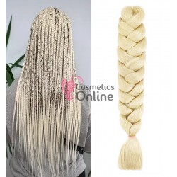 Coada de par afro impletita de  80 cm Premium 1 - Blond Deschis 80A11